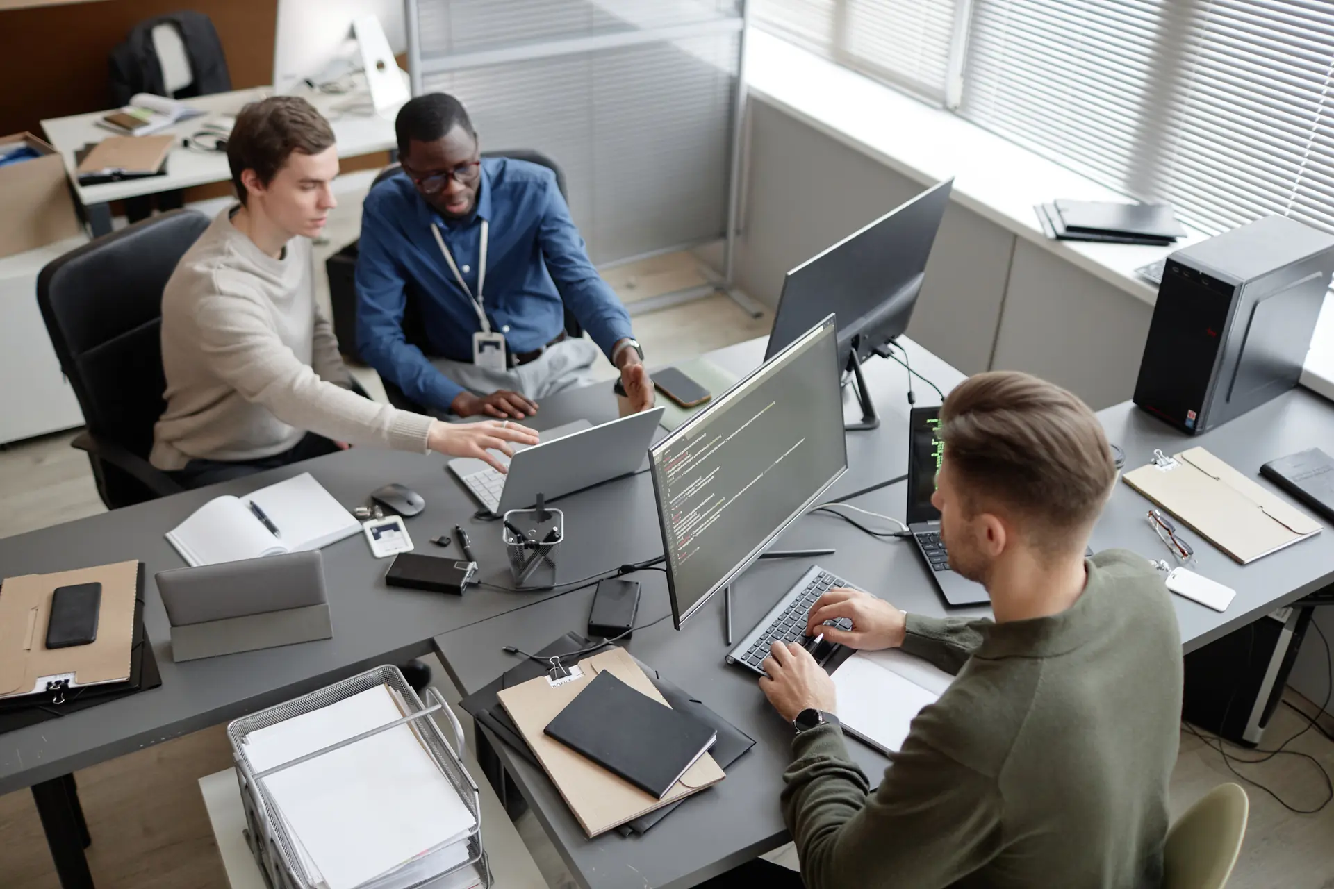Compliance specialists preparing a SOC 2 examination
