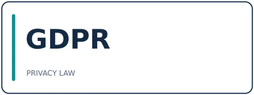 GDPR — EU data protection and privacy regulation