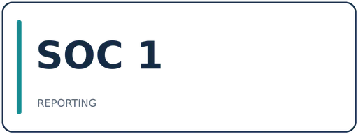 SOC 1 — Controls relevant to financial reporting